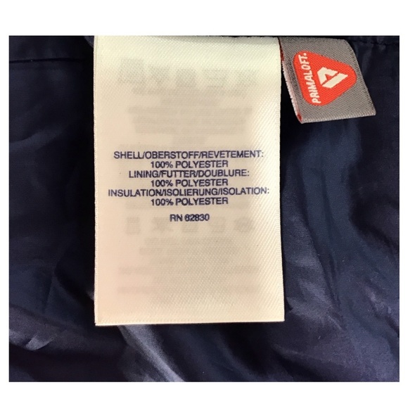 Lands End Blue Plaid Lightweight Primaloft Mid Length Coat Women’s Size 8 - Picture 10 of 12